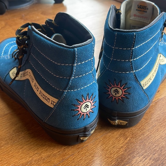 Vans + Parks Project Blue Suede Hightops - Picture 7 of 8